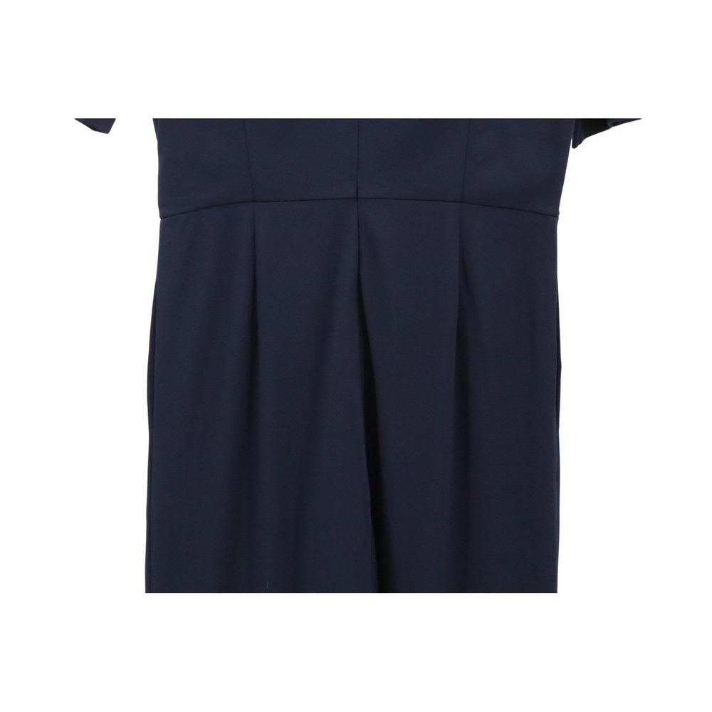 J McLaughlin Nicole Jumpsuit S Navy Blue V Neck Wide Leg Stretch Work Travel - Picture 6 of 10